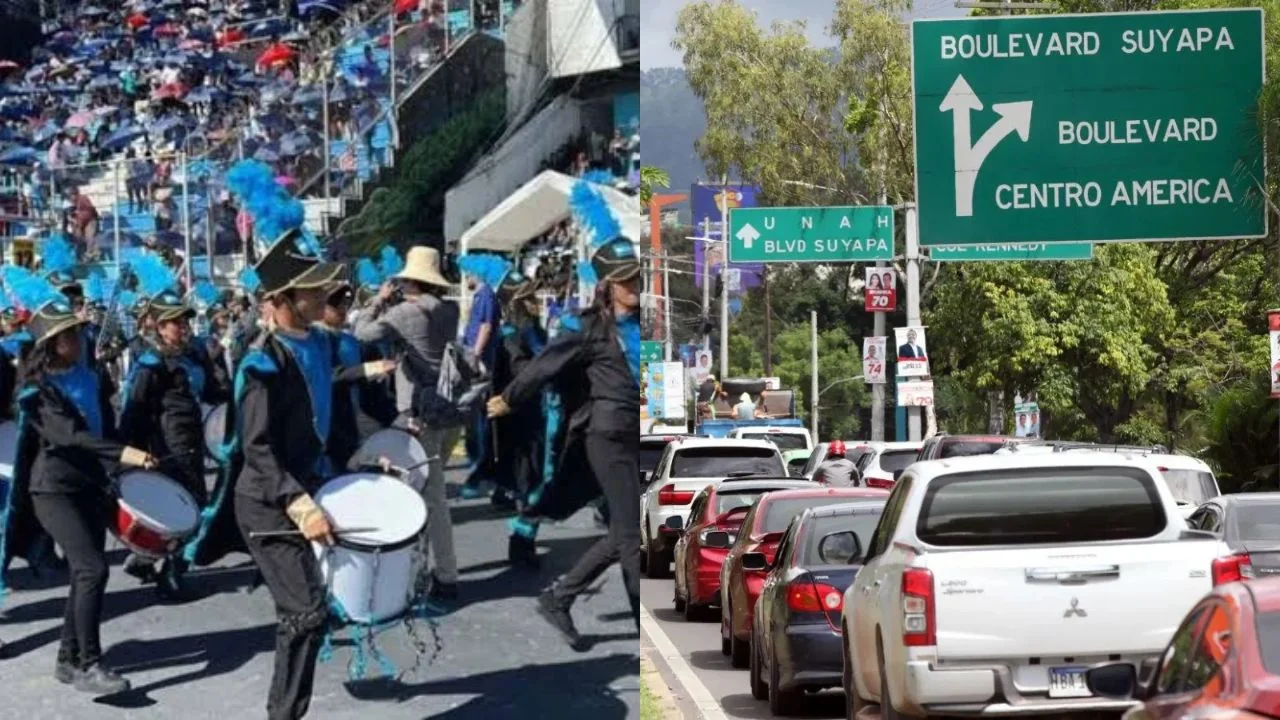 Calles cerradas por desfiles del 15 de septiembre en Tegucigalpa: horarios Imagen de Calles cerradas por desfiles del 15 de septiembre en Tegucigalpa: horarios