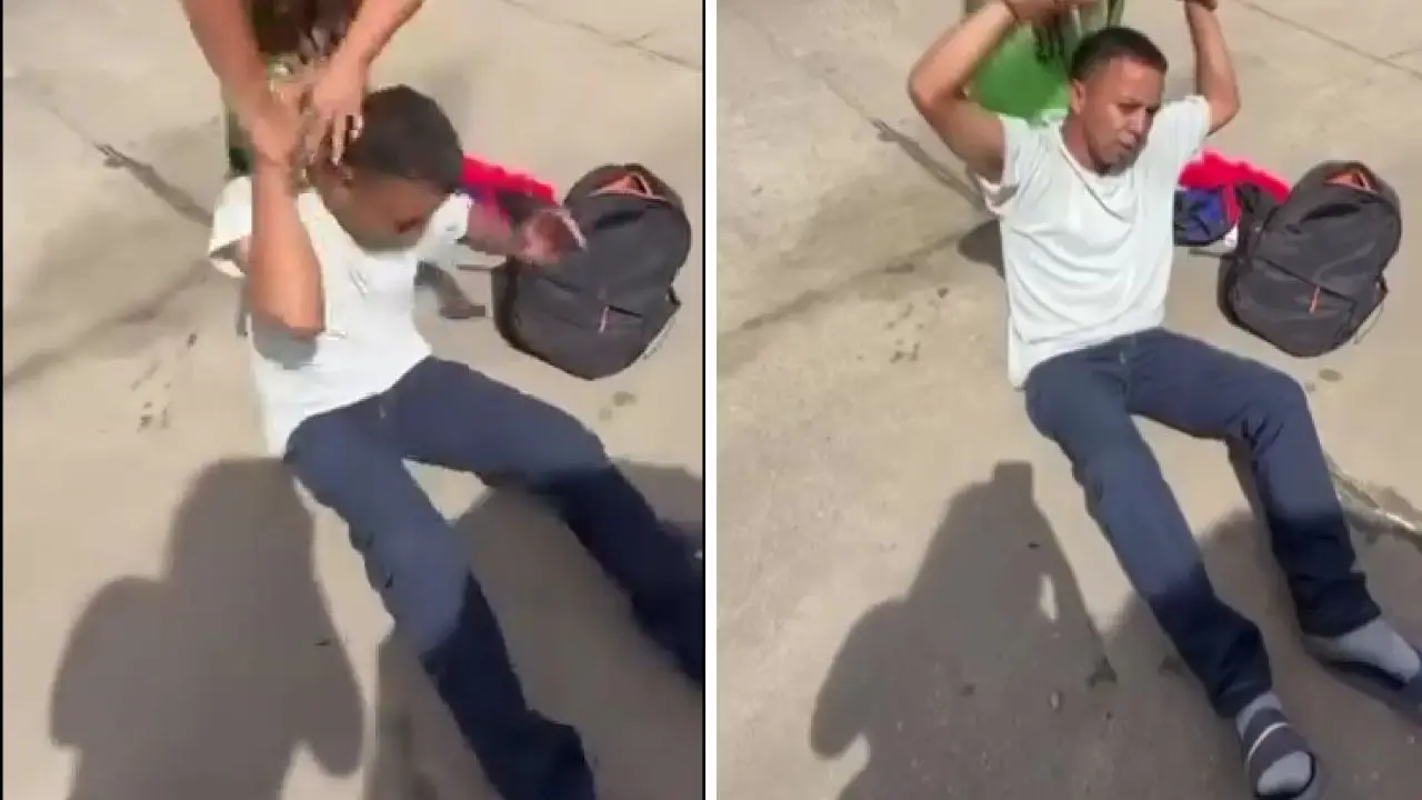 'Desgraciado': emprendedoras olanchanas golpean a presunto ladrón Imagen de 'Desgraciado': emprendedoras olanchanas golpean a presunto ladrón