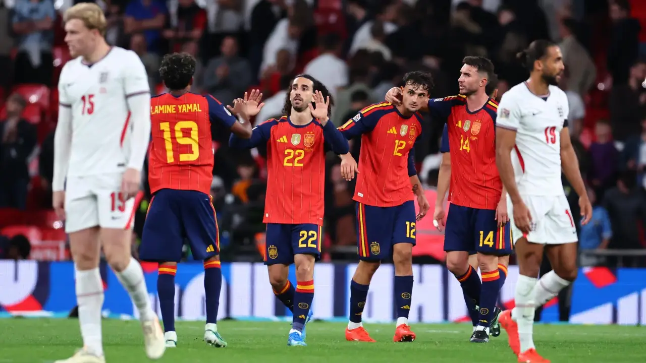 España alarga a 39 racha de partidos sin perder y firma tercera victoria en Wembley Imagen de España alarga a 39 racha de partidos sin perder y firma tercera victoria en Wembley