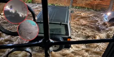 Imagen de Fuertes lluvias y cierre de calles colapsan Tegucigalpa