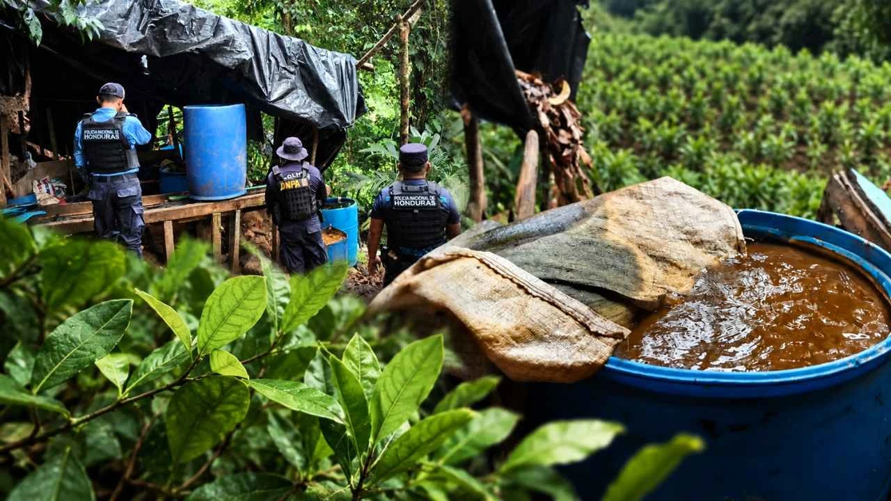 El narco acorta el camino: coca y procesamiento aparecen juntos en Tela Imagen de El narco acorta el camino: coca y procesamiento aparecen juntos en Tela