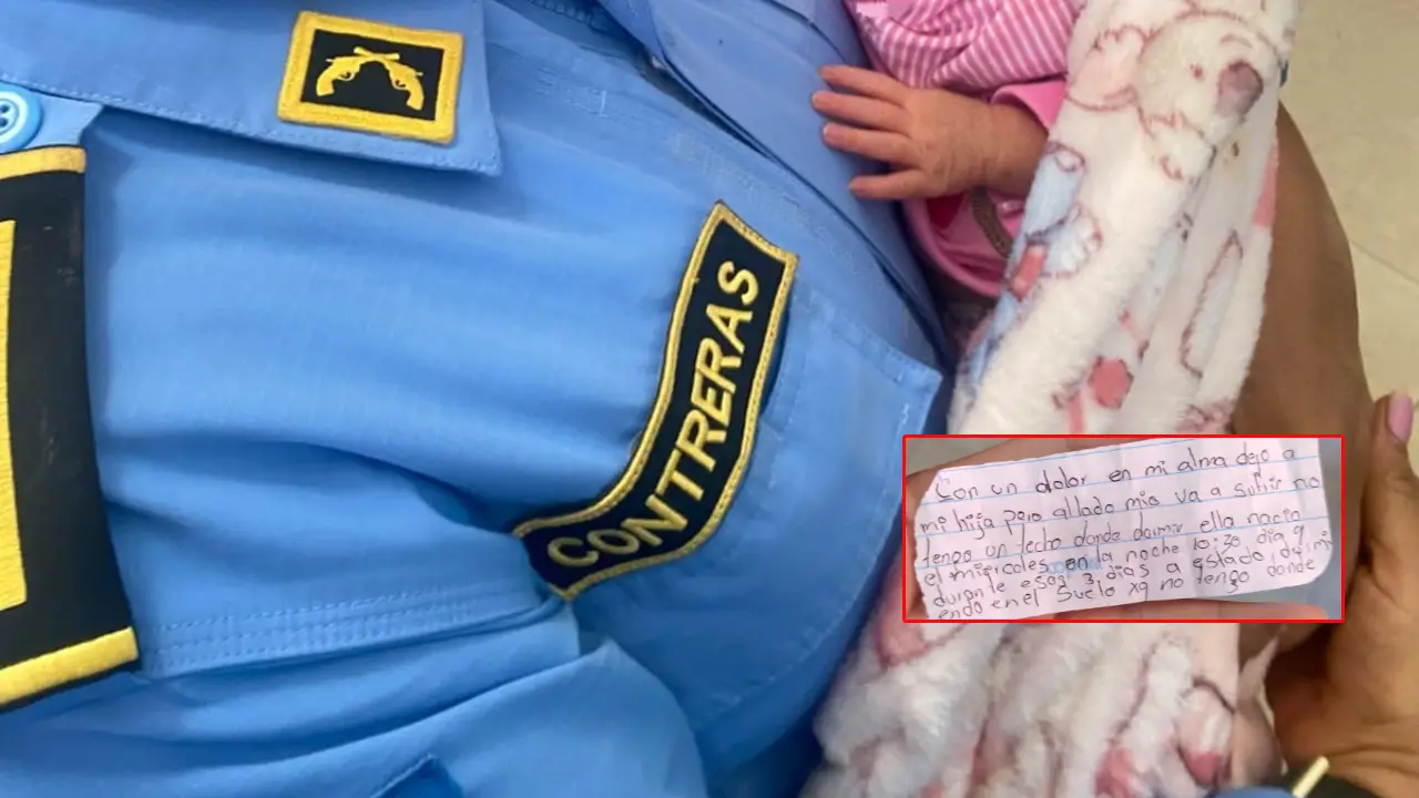 Imagen de 'Al lado mío va a sufrir': mensaje junto a bebé dejada en la Ermita de Suyapa