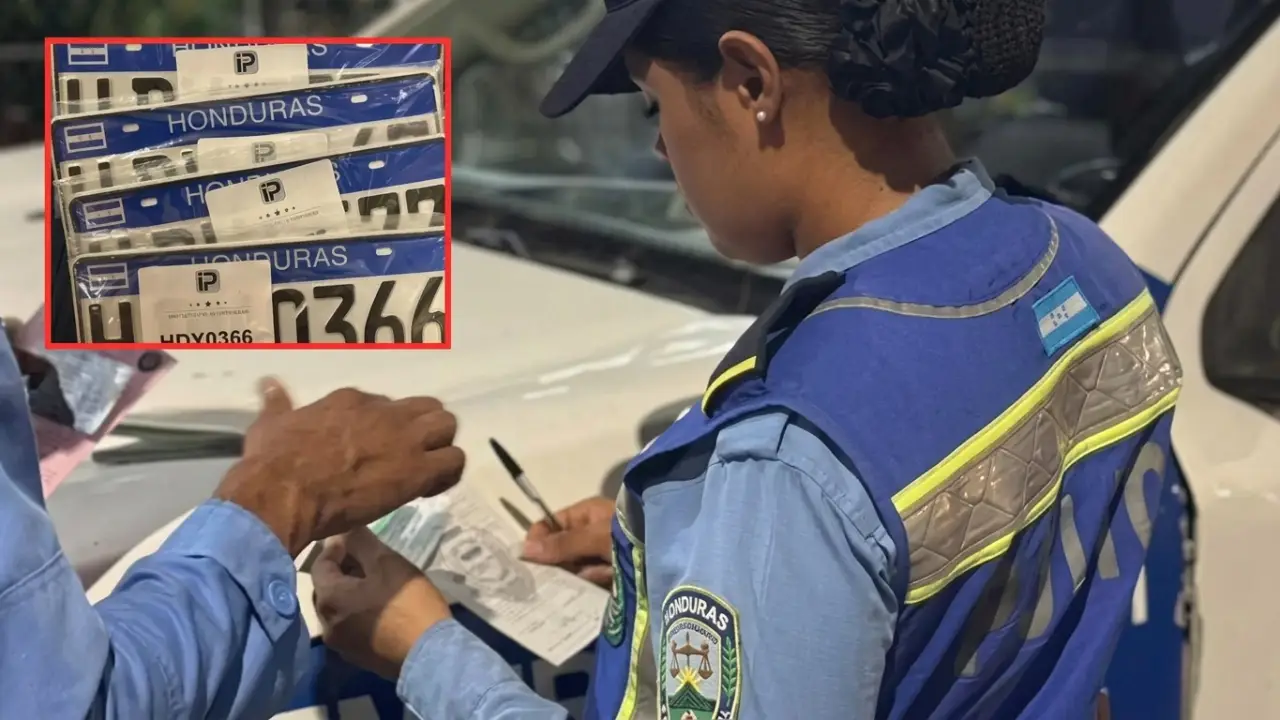 Placas de PVC o papel: ¿puedes usarlas para circular en Honduras? Imagen de Placas de PVC o papel: ¿puedes usarlas para circular en Honduras?