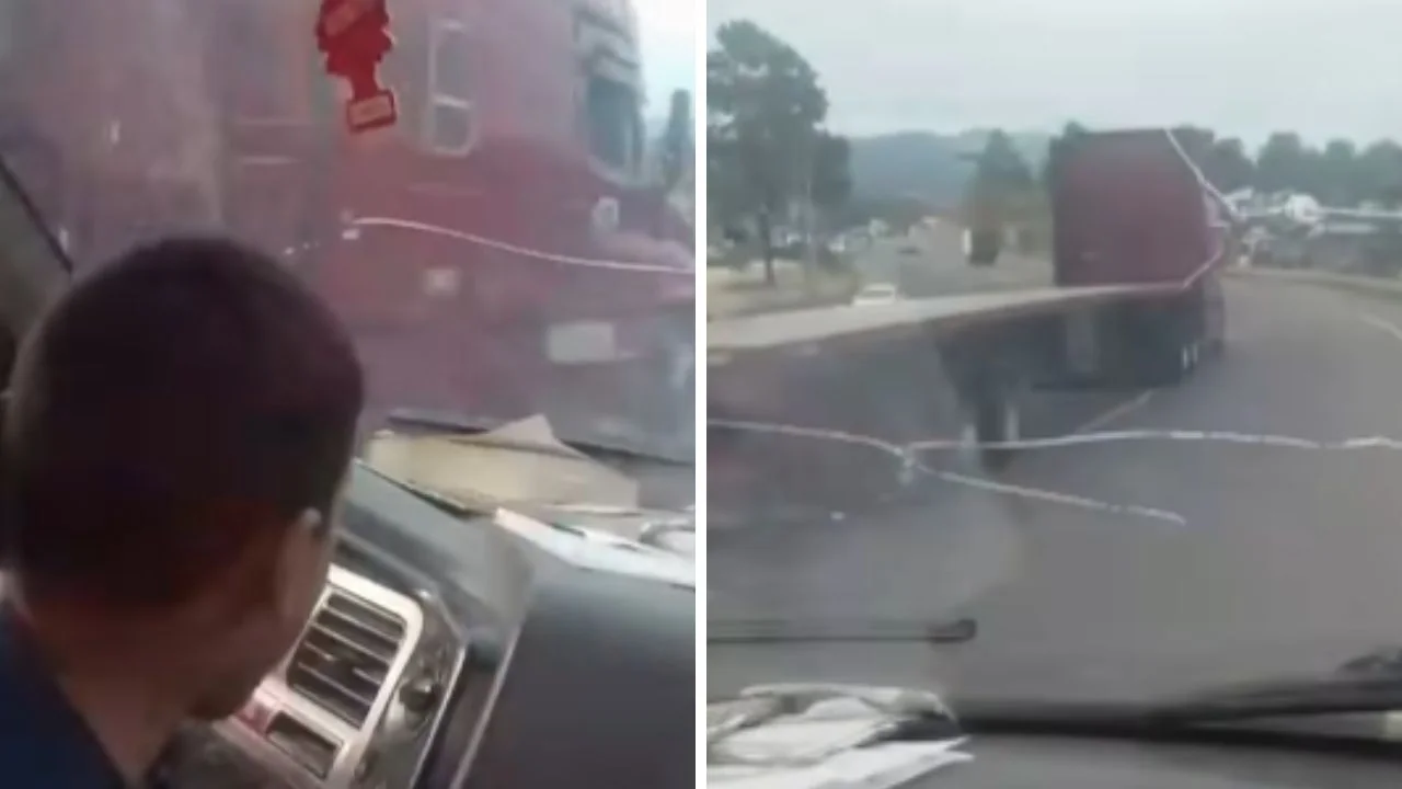 Video: ¡Angustia! Rastrero sacó del carril a otro conductor Imagen de Video: ¡Angustia! Rastrero sacó del carril a otro conductor
