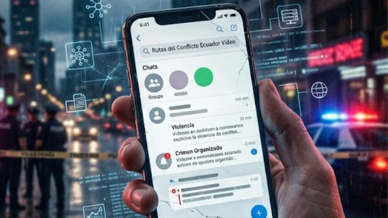 'Rutas del Conflicto Ecuador video': Qué es, dónde circula y chats sin censura Imagen de 'Rutas del Conflicto Ecuador video': Qué es, dónde circula y chats sin censura