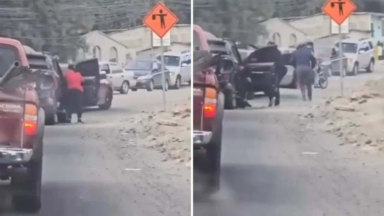 Video: captan momento de asalto en medio del tráfico en carretera a Olancho Imagen de Video: captan momento de asalto en medio del tráfico en carretera a Olancho