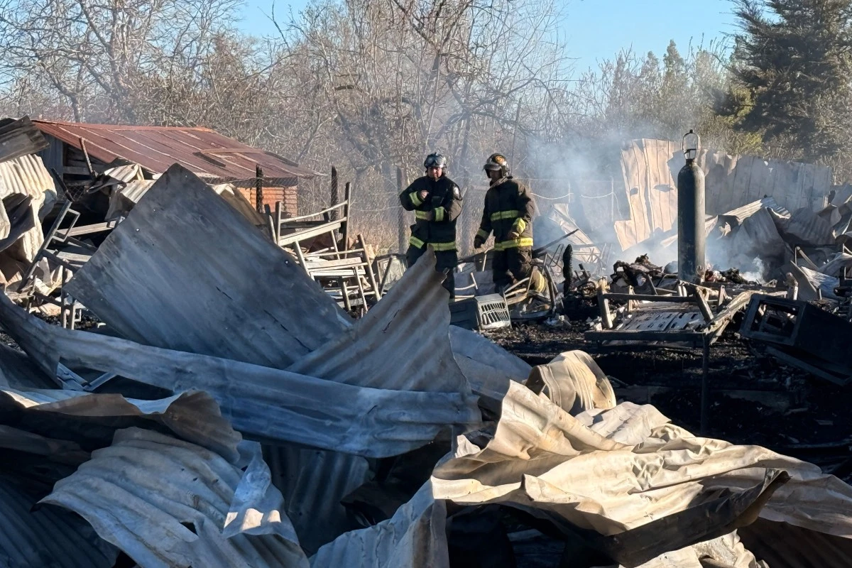 El incendio ocurrió en el hogar de adultos mayores El Edén, ubicado en Villa Comuy, región de La Araucanía, al sur de Chile. Foto: cortesía de AFP