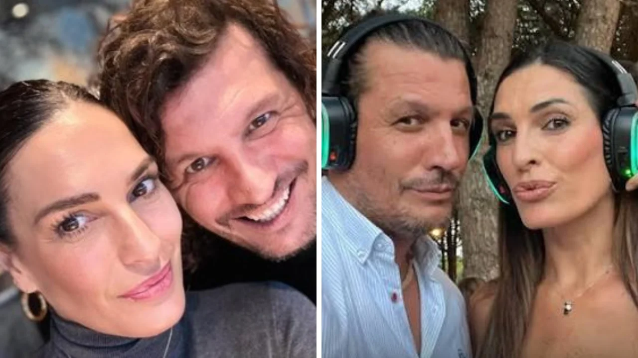 Collage de fotos de Juan Andrés González Santos, pareja de Verónica Hidalgo