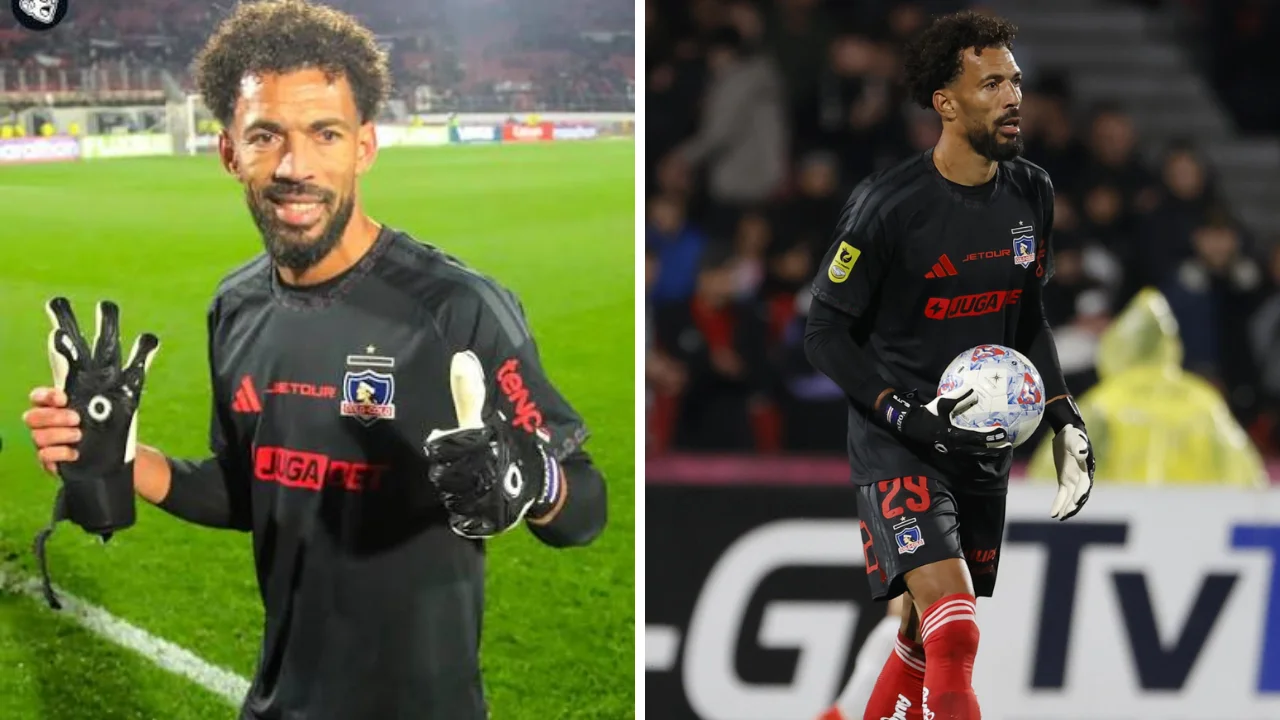 Cllage de fotos de Vozinha, arquero de Cabo Verde y reciente fichaje de Colo-Colo