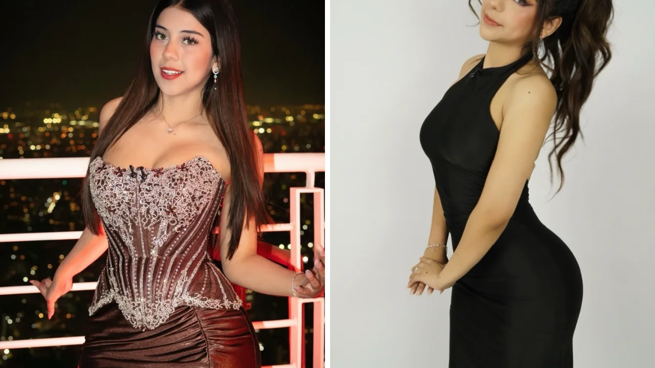 Collage de fotos de Zully, creadora de contenido peruana