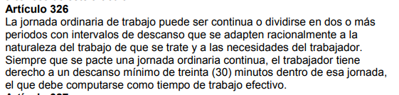 Código de Trabajo de Honduras, artículo 326