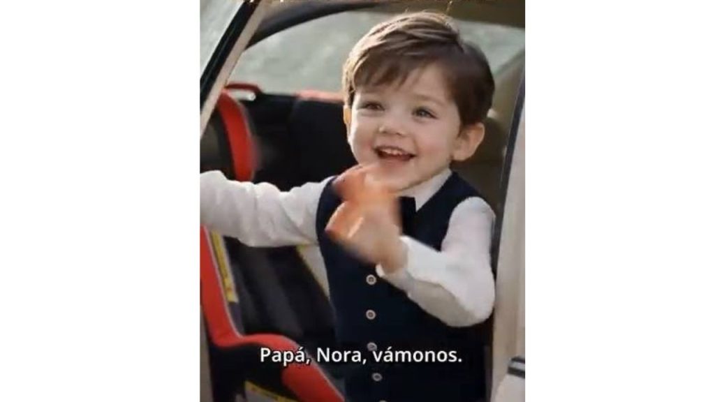 El niño que destaca en el drama.