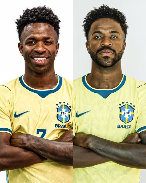 Foto comparativa de Vinícius Jr antes y ahora