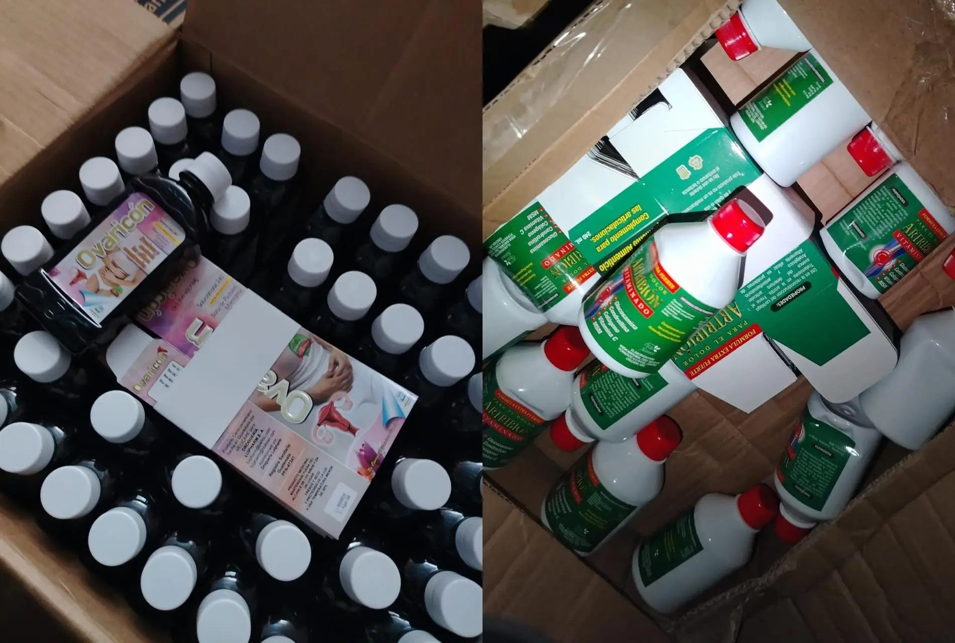 Fotos de los medicamentos que incautan en Quimistán, Santa Bárbara