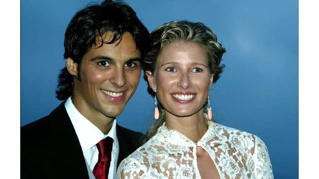 Igor Yebra con su ex esposa Anne Igartiburu.
