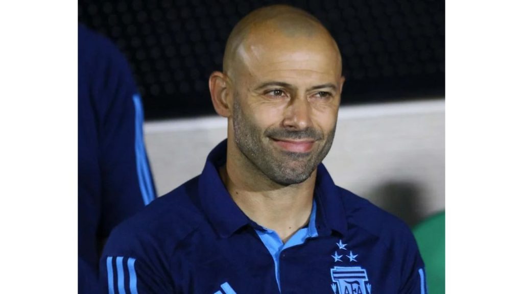 Javier Mascherano sonriendo.