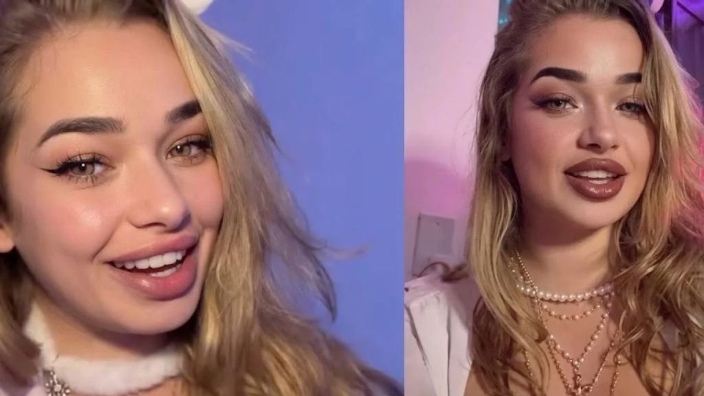Influencer con una sonrisa, además, luce accesorios en su coello.