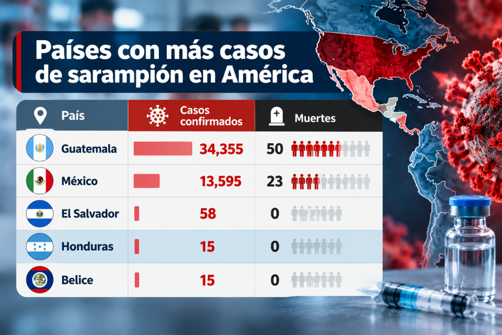 casos de sarampión