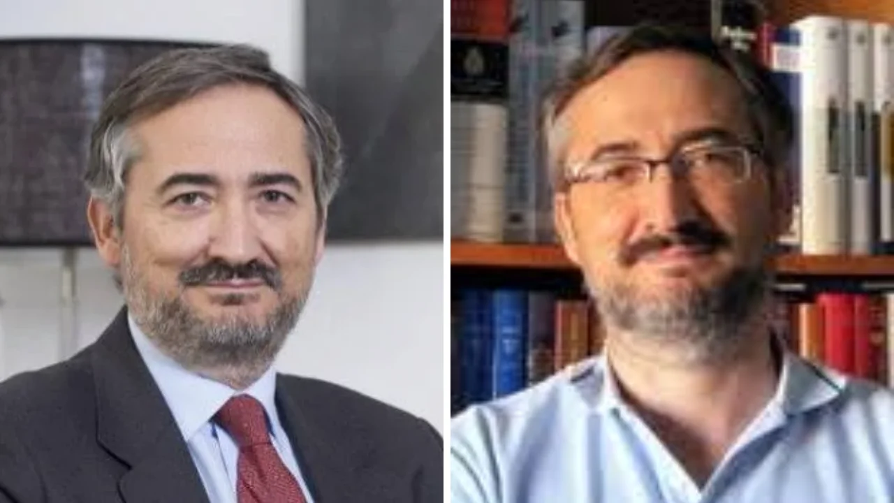Collage de fotos de Antonio Montero Domínguez, inspector de Hacienda español, 