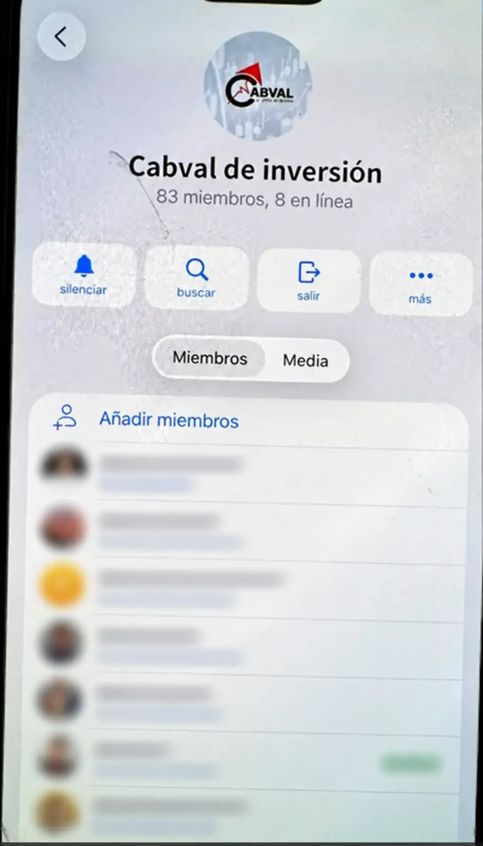 Captura de pantalla sobre supuesto esquema de estafa