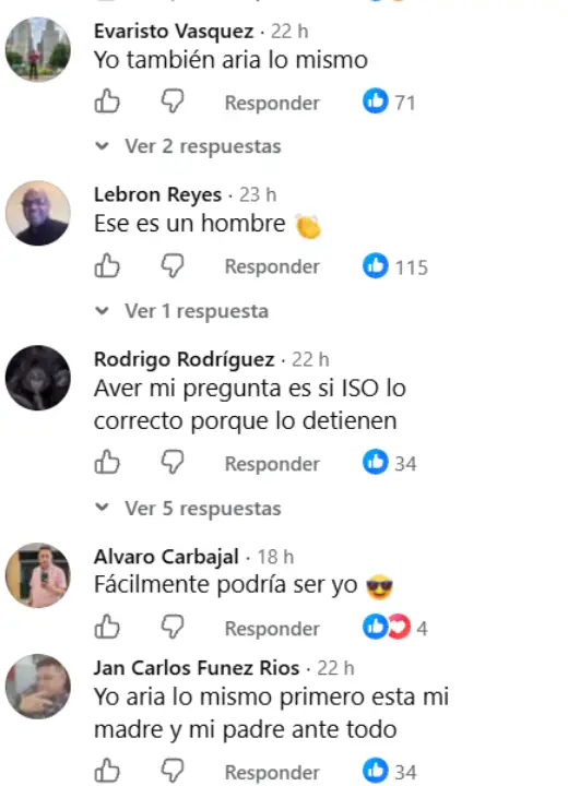 Hombre detenido por defender a su mamá