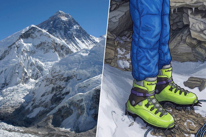 congelado en el Everest