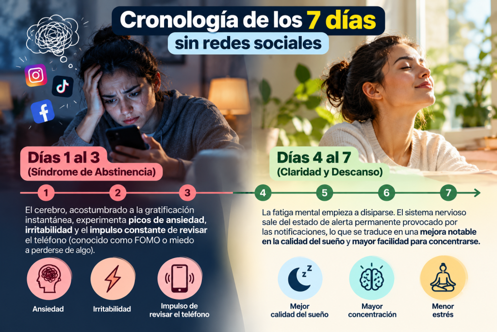 la cronología de los siete días