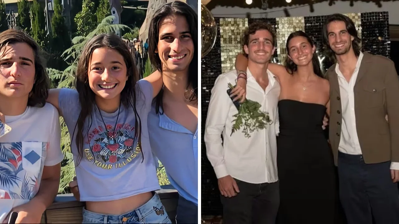 Foto de los hijos de Darío Giordano y Romina Yan