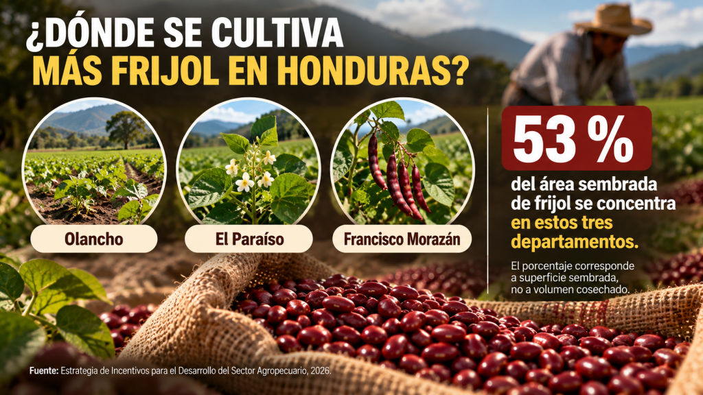 departamentos que cultivan frijol
