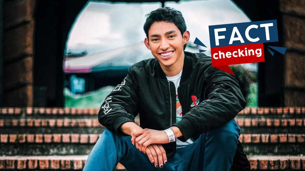 Fernanfloo junto al logo de fact checking de tunota.com