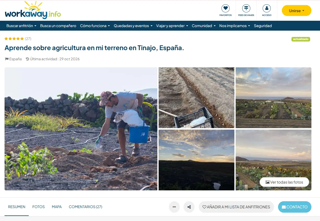 Finca en isla de España ofrece hospedaje gratis a cambio de trabajo