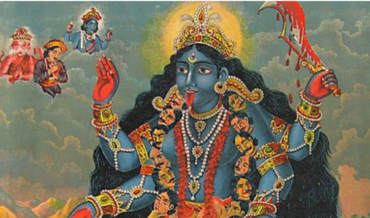 Diosa hindú Maa Kali, que tendría poseída a una joven