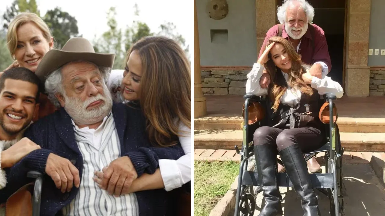Collage de fotos de Germnán Quintero en Pasión de Gavilanes
