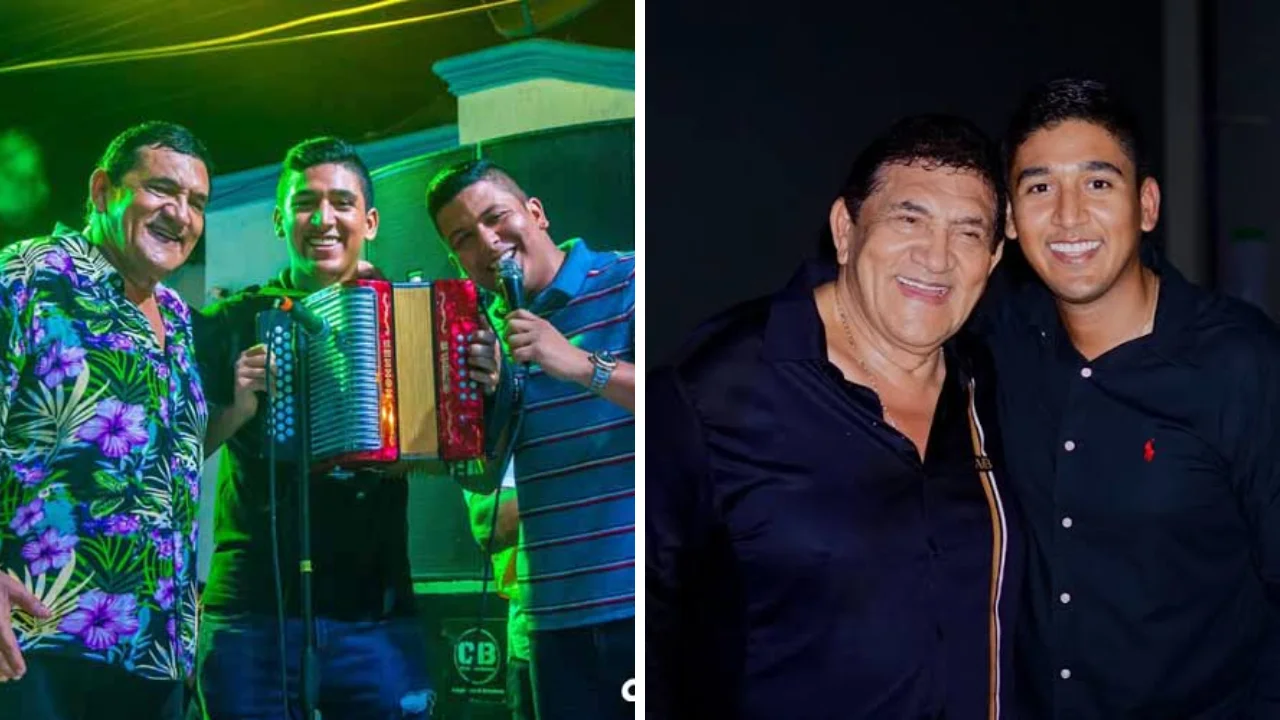 Collage de fotos de  hijos de Poncho Zuleta y Luzmila García