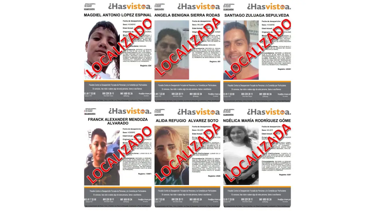 Migrantes localizados en Estados Unidos.