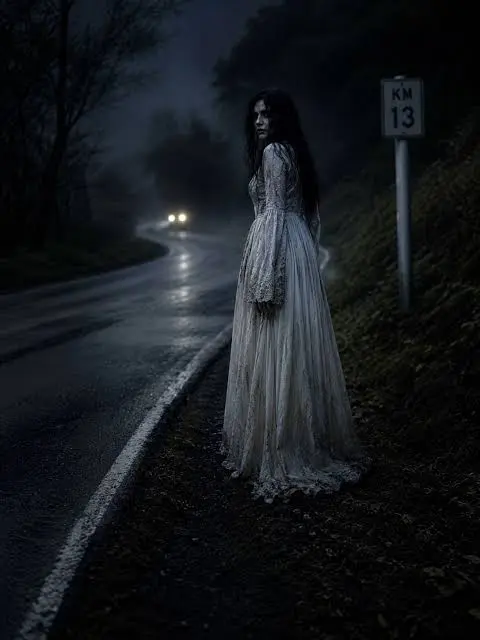 MUJER EN LA CARRETERA