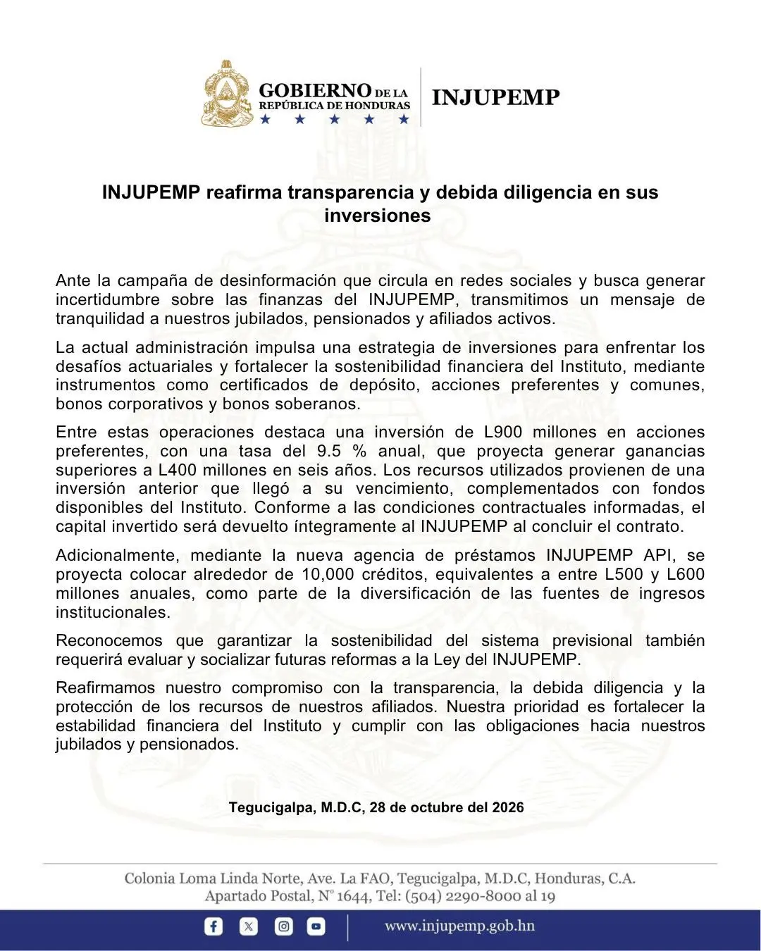 comunicado