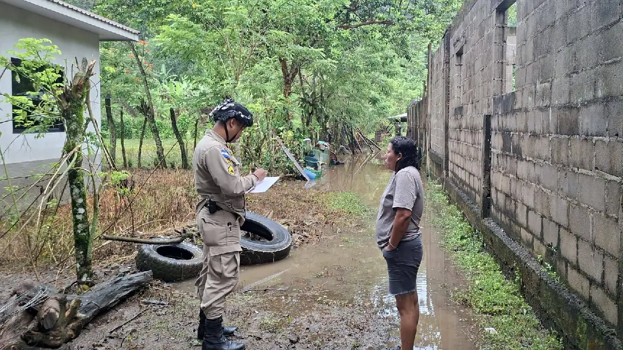 Inundaciones en sectores cercanos al Lago de Yojoa 