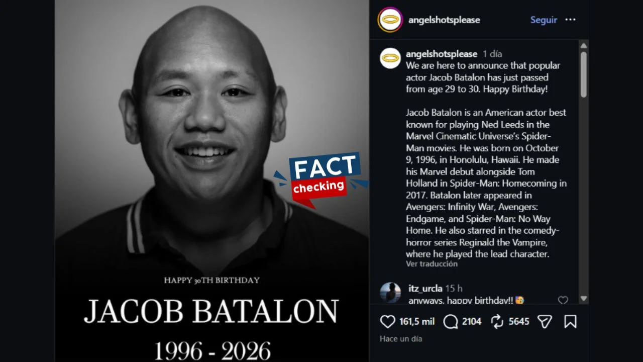 Publicación del cumpleaños de Jacob Batalon