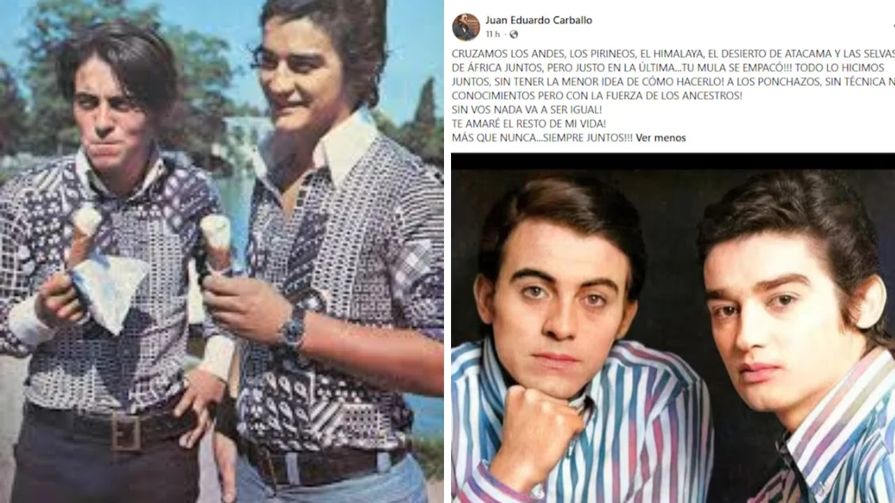Collage de fotos de Juan Marcelo y Juan Eduardo Carballo