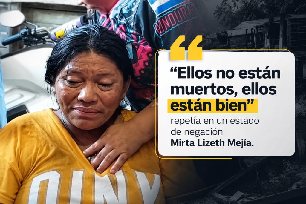 La madre de las víctimas