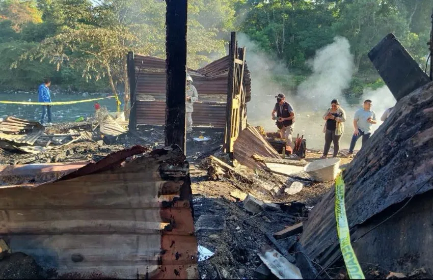 El incendio