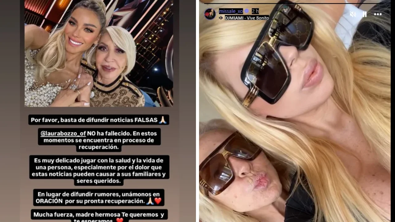 Fotos de Alejandra de la Fuente y su madre desmintiendo los rumores de su muerte