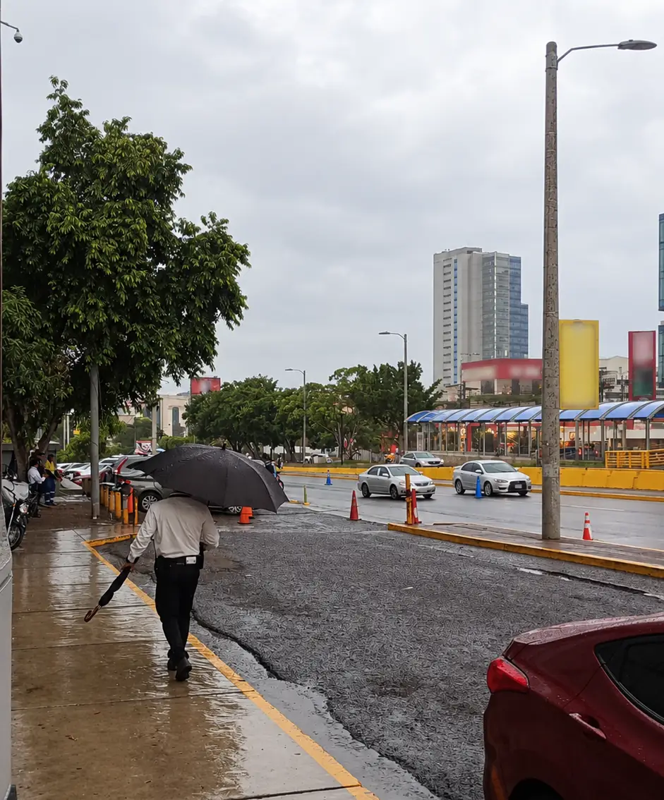 Un día lluvioso en Tegucigalpa