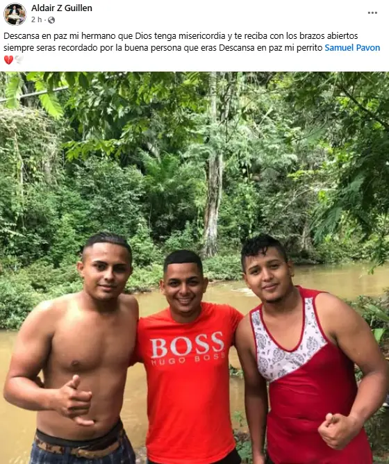 Foto del amigo del coloneño que muere en Estados Unidos