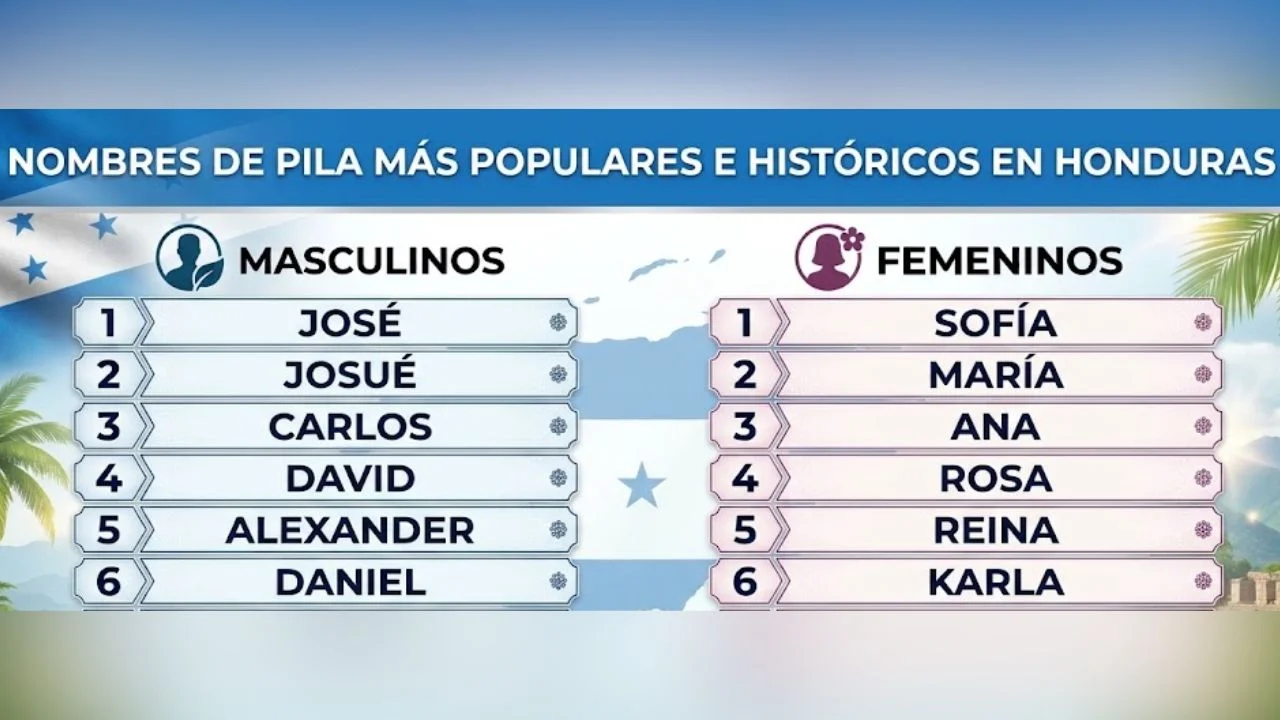 nombres más comunes en Honduras