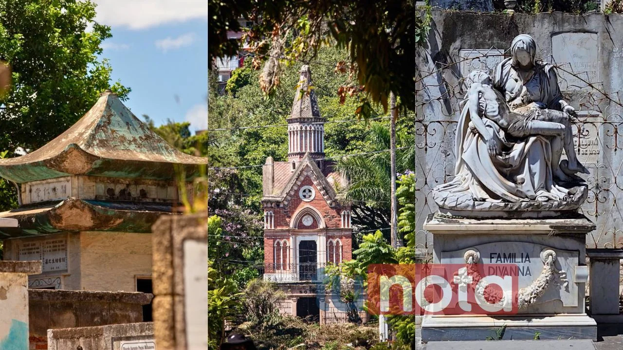 Familia pudientes en el Cementerio General de Tegucigalpa