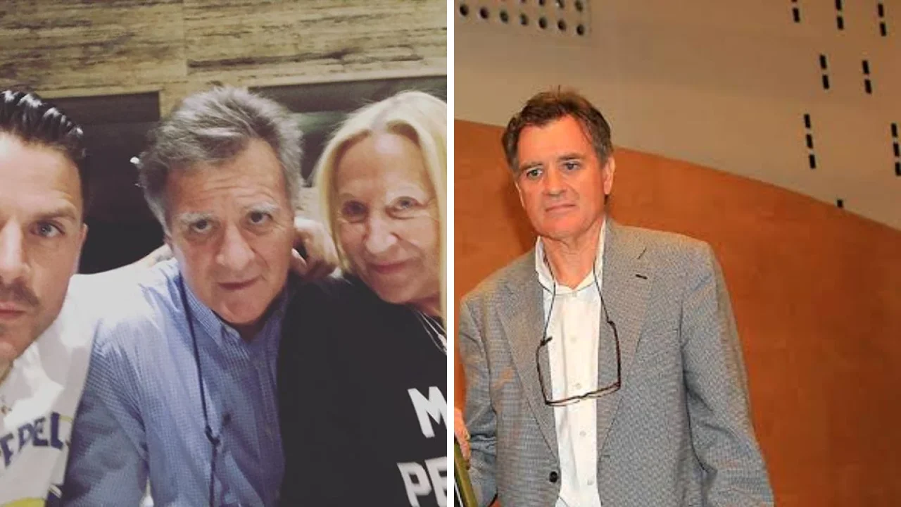 Collage de fotos de Dani Martín junto a sus padres