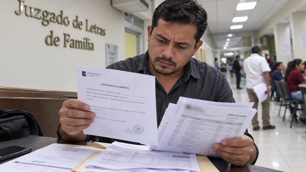 pensión alimenticia Honduras 2026