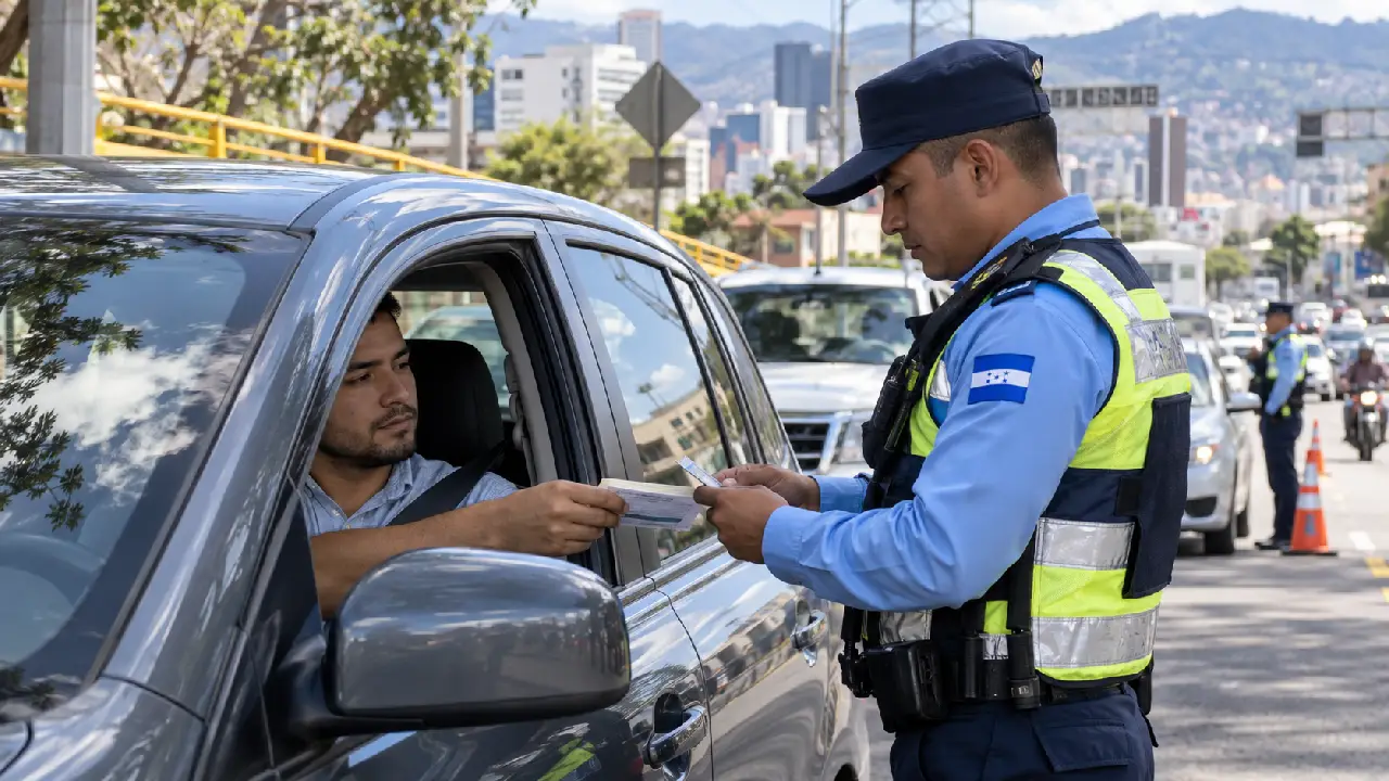 Imagen de ¿Qué hacer si me detiene un agente de tránsito en Honduras? Esto debe saber